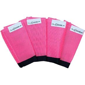 Shoofly Horse Leggins، أحذية فضفاضة حاصلة على براءة اختراع، تقلل من الدوس والإجهاد والتعب، شبكة بلاستيكية قابلة للتنفس (وردي/صغير)