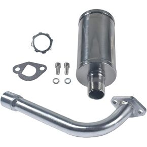 Exhaust With Muffler For: Predator 196cc,212cc, GX160, GX200