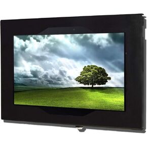 TABcare Locking Anti-Theft Metal Case for Samsung Galaxy TAB 3 4 10.1" Tablet for Kiosk, POS, Store, Show Display, Time Clock (TAB 3/4 10.1, Black)