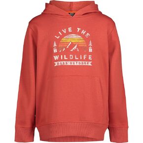 BASS OUTDOOR Boys' Pullover GFX Fleece Hoodie