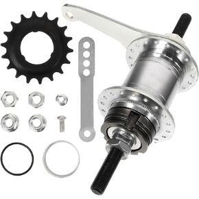 BESPORTBLE Bike Coaster Brake Bicycle Rear Hub Part Bike Back Brake Rear Hub 36 Holes Bike Rear Hub Part Replacement Hub Assemblies Bearings MTB Brake Supplies Dead Speed Roller Coaster Steel
