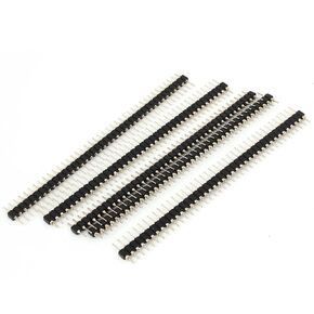 uxcell 2.54 mm Spacing 40P Straight Male Round PCB Pin Header 5 Pcs