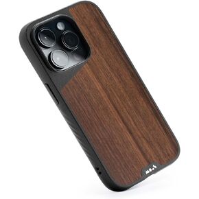 Mous - حافظة لهاتف iPhone 14 Pro Max واقية - الجوز - Limitless 5.0 - متوافقة تمامًا مع MagSafe - حافظة iPhone 14 Pro Max من الخشب الحقيقي مقاومة للصدمات