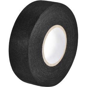 uxcell Adhesive Cloth Fabric Tape Looms Single-Side 25mm x 15m Black