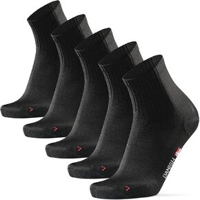 DANISH ENDURANCE Quarter Athletic Socks, Anti-blister for Men & Women, 5-Pack
