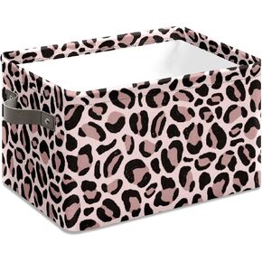 Andemie Storage Bins Closet Organizer Waterproof Hamper Collapsible Toy Box 10x14x8 Inch Rectangular Toy Organizer with Handle for Family Home Closet Shelf Bedroom Gift.(Dinosaur)