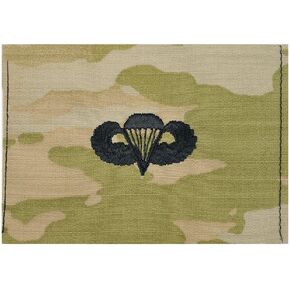 Army Embroidered Badge on OCP Sew On Parachutist Basic