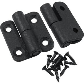 Cionyce 2 PCS Black Stainless Steel Lift Off Hinges - 50x36x2mm Detachable Slip Joint Small Flag Hinges for Doors, Right Handedness Options(Right Turn)