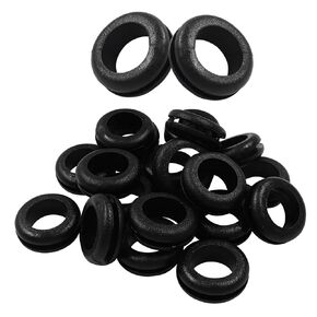 Litoexpe 3/4 Inch Rubber Grommets, 5/8" ID 20PCS Rubber Grommets for Wiring, Eyelet Ring Gasket