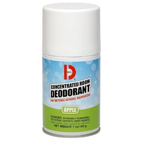 Big D 467 Concentrated Room Deodorant for Metered Aerosol Dispensers, Apple Fragrance, 7 oz (Pack of 12) - Air freshener Ideal for restrooms, Offices, Schools, Restaurants, Hotels, Stores