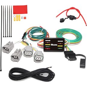 MECMO 56208 4-Pin Trailer Wiring Harness for 2014-2018 Jeep Cherokee Trailhawk/Latitude/Limited/Sport/Overland/2016 75th Anniversary Hitch Wire for Trailer Light Hook Up