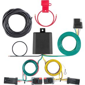 CURT 56344 Vehicle-Side Custom 4-Pin Trailer Wiring Harness, Fits Select Jeep Compass , Black