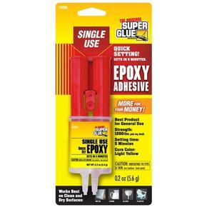 Super Glue 15250 Quick Setting Single Use Epoxy Adhesive