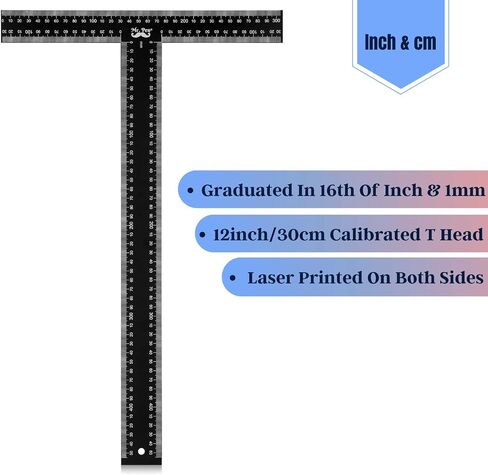 Mr. Pen - T Square, T Ruler, 18 inch Metal Ruler, T Square Ruler, Drafting Tools, Architect Ruler, Set Square, Drafting Ruler, Tsquare, Truler, Architectural Triangle,Tee Ruler, L Square, Scale Ruler in Saudi Arabia