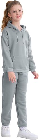 NHUHEQ Girl's Hooded Suit Kids Pullover Sweatsuit and Jogging Pants Unisex Tracksuit for Age 1-13 Years Outfit in Saudi Arabia