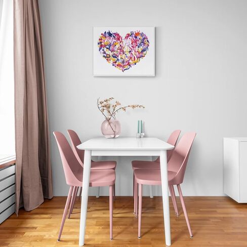 مجموعة اللف الورقية Uniquilling للبالغين المبتدئين، 16 * 20 بوصة قلب مزهر، مجموعة رائعة من أدوات الرسم الورقية DIY أدوات اللف، ديكور فني جداري لغرفة المنزل أفضل الهدايا (أساسية) in Kuwait