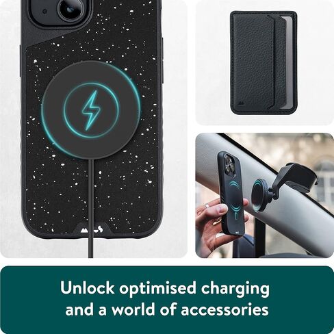 Mous - حافظة لهاتف iPhone 14 Pro Max واقية - الجوز - Limitless 5.0 - متوافقة تمامًا مع MagSafe - حافظة iPhone 14 Pro Max من الخشب الحقيقي مقاومة للصدمات in Kuwait