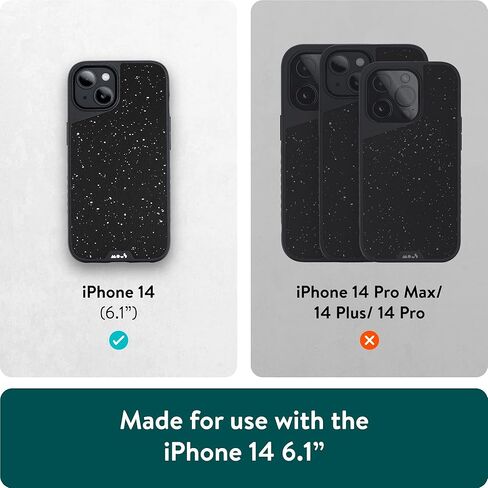 Mous - حافظة لهاتف iPhone 14 Pro Max واقية - الجوز - Limitless 5.0 - متوافقة تمامًا مع MagSafe - حافظة iPhone 14 Pro Max من الخشب الحقيقي مقاومة للصدمات in Kuwait