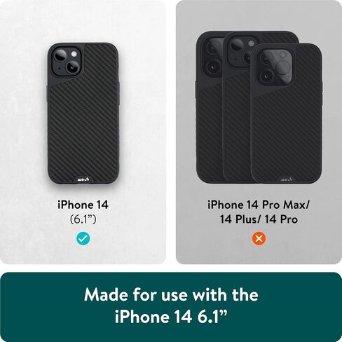 Mous - حافظة لهاتف iPhone 14 Pro Max واقية - الجوز - Limitless 5.0 - متوافقة تمامًا مع MagSafe - حافظة iPhone 14 Pro Max من الخشب الحقيقي مقاومة للصدمات in Saudi Arabia