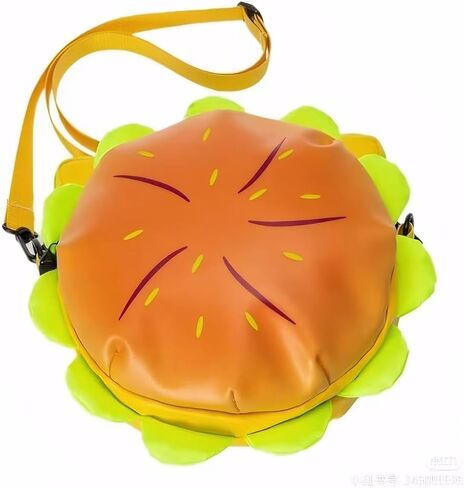 NULAOBA Crossbody Hamburger Purse Hamburger Backpack Unique Cheeseburger Backpack Funky Purse Happy Meal Purse- Gift for Burger Lovers in Saudi Arabia