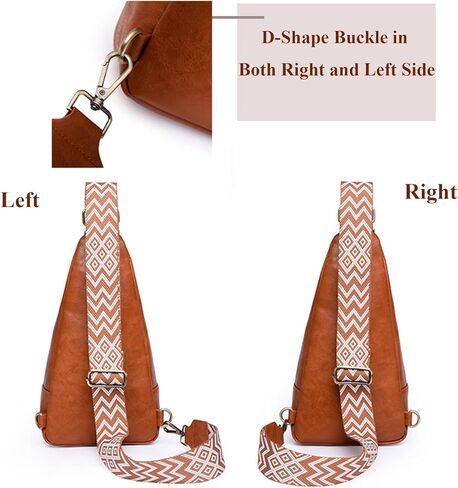 DIVCIDLC Women Sling Backpack Purse Waist Shoulder Crossbody Bag with Wide Strap Large Capacity in Kuwait