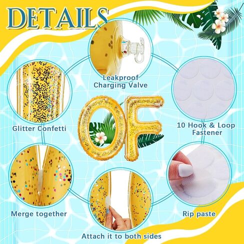 Sumind 13 Pcs 2024 Grad Pool Float 20" Inflatable Proud of You Letter Float Grad Pool Party Decor Graduation Decoration Set with Beach Balls Graduation Hat for Graduation Pool Beach Party in Kuwait