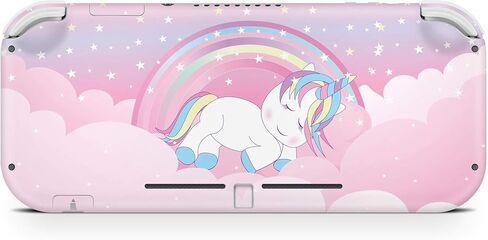 Tacky design Pink Unicorn Skin Compatible with Nintendo Switch lite, Pink Color Compatible with Switch lite Stickers Vinyl 3m Decal Cute Full wrap Cover in Saudi Arabia