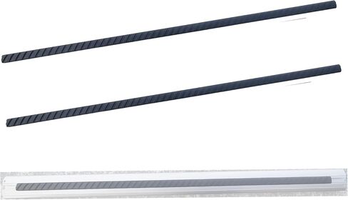 Noise-Resist Rubber Strip roof rail Crossbars Coyote Cheetah Cobra Cougar model T-Slot T-Track filler Black 1 Strip for Front Bar (Strip for 1 Bar) in Saudi Arabia
