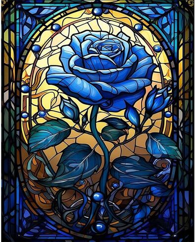 Rose Paint by Numbers for Adults-Flowers Paint by Number,Rose DIY Acrylic Paint by Numbers Kits on Canvas,Flower Oil Painting Suitable for Home Wall Decoration(16x20 inch，Frameless) in Saudi Arabia