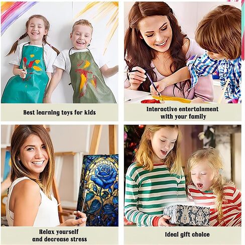 Rose Paint by Numbers for Adults-Flowers Paint by Number,Rose DIY Acrylic Paint by Numbers Kits on Canvas,Flower Oil Painting Suitable for Home Wall Decoration(16x20 inch，Frameless) in Saudi Arabia