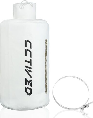 أكياس فلتر جامع الغبار 70334 من CCTIVED مثبتة على الحائط، حقيبة تجميع الغبار مع مشبك خرطوم لفتحة مقاس 4-5 بوصات، متوافقة مع Grizzly، Shop Fox، Rockler، Delta، Wen، Powertec DC5371/5372 in Kuwait