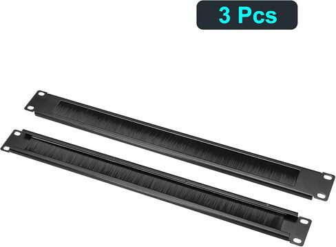 PATIKIL Brush Cable Manager 1U, 19 Inch, 3 Pack Horizontal Rack Mount Cable Management Strip Panel for Network Server Rack in Saudi Arabia