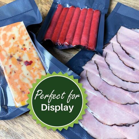 لفة أكياس تفريغ الهواء من FoodVacBags مقاس 11 × 50 باللون الأسود والشفاف، متوافقة مع حافظة الطعام، شديدة التحمل، درجة تجارية، مقاومة للرائحة، فيديو سوس، حماية من الضوء in Kuwait