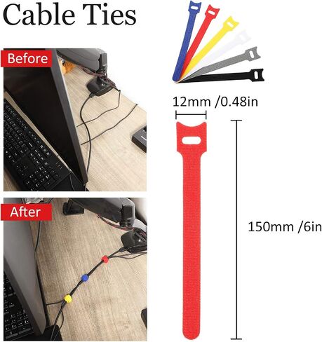 33-Piece Desk Grommet Set, Including 20 Black and White 2 Inch Desk Wire Cord Cable Grommets Hole Cover with 1 Hole Saw Drill Bit, 6 Reusable Fastening Cable Ties and 6 Charger Cable Saver in Saudi Arabia