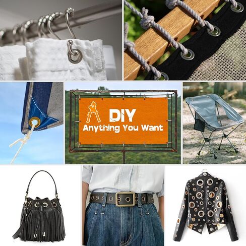 مجموعة NEU MASTER جروميت مع حقيبة، مجموعة أدوات جروميت 3/8 بوصة مع 500 قطعة من الثقوب، طقم ثقب محمول كماشة ثقب كماشة مجموعات ضغط جروميت لقماش القماش والجلود (حلقات 10 مم) in Kuwait