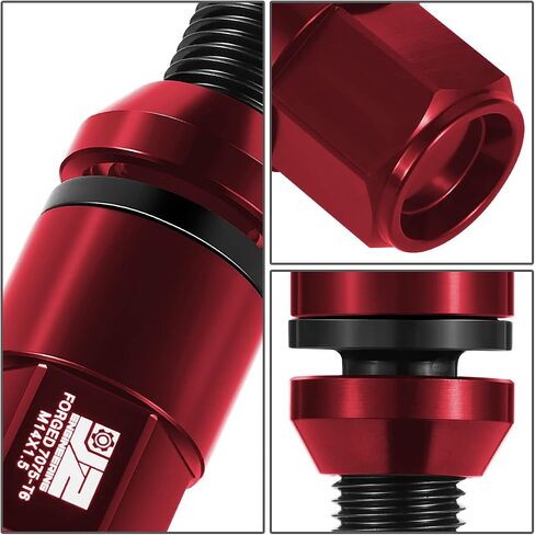 J2 Engineering J2-LN-T7-041CS-BK 20 قطعة M14 x 1.5 غطاء قابل للإزالة نهاية مغلقة مخروطية الشكل لعجلة المقعد متوافق مع BMW/Infiniti/Volvo in Saudi Arabia
