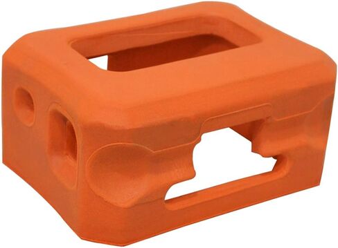 حافظة عائمة لكاميرات جو برو هيرو 7 وهيرو 6 وهيرو 5 وهيرو 2018 مع ملحقات عائمة مع برغي للرياضات المائية والسباحة والغوص، فائقة الطفو - برتقالي in Kuwait