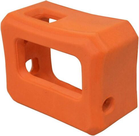 حافظة عائمة لكاميرات جو برو هيرو 7 وهيرو 6 وهيرو 5 وهيرو 2018 مع ملحقات عائمة مع برغي للرياضات المائية والسباحة والغوص، فائقة الطفو - برتقالي in Kuwait