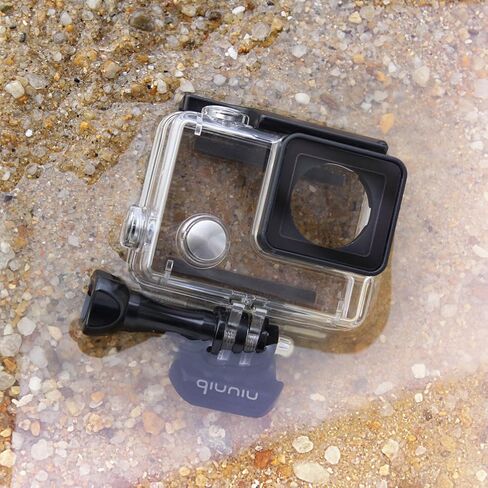 حافظة حماية قياسية مقاومة للماء لكاميرات GoPro Hero 4 و3+ و3 وباب خلفي BacPac لشاشة LCD ممتدة أو بطارية موسعة - حتى 40 مترًا تحت الماء - شفاف شفاف in Kuwait