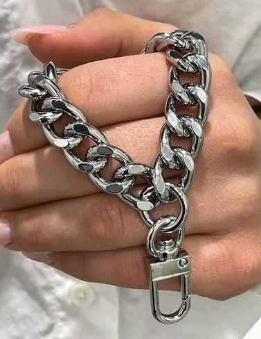 NEXT FASHION Wristlet Chain Strap Wrist Accessory for Handbags - Wristlet 12mm LC-Gold in Kuwait