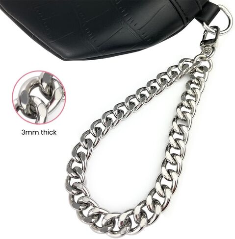 NEXT FASHION Wristlet Chain Strap Wrist Accessory for Handbags - Wristlet 12mm LC-Gold in Kuwait
