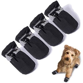 Dog Shoes for Hot Pavement, Summer Dog Boots & Paw Protector, Anti-Slip Sole Dog Booties with Reflective Straps Dog for Small Medium Dogs 4PCS (A-Pink, Size 3: 1.37"(Width)) in Saudi Arabia