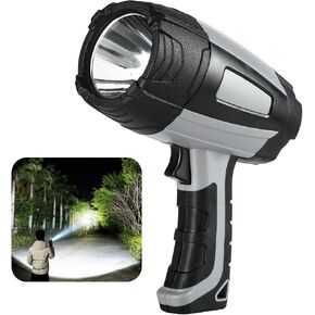 Rechargeable Spotlight 800 Lumens, Super Bright LED Spotlight Flashlight Outdoor, 5200 mAh Long Lasting Large Handheld Spot Light for Boating Camping in Kuwait