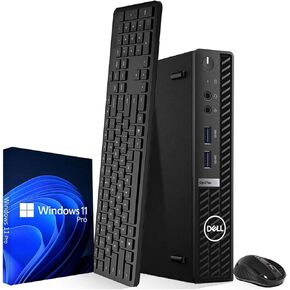 كمبيوتر مكتبي صغير طراز OptiPlex 7010 من Dell - Intel Core i5-13500T - ذاكرة وصول عشوائي سعتها 16 جيجابايت - محرك أقراص SSD سعة 1 تيرابايت - شبكة WiFi مدمجة - لوحة مفاتيح وماوس لاسلكيان - منفذ DisplayPort - كمبيوتر صغير للمنزل والمكتب - Windows 11 Pro (مت in Kuwait