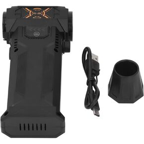 منفاخ كهربائي صغير لاسلكي، 130000 دورة في الدقيقة، مروحة توربينية قوية، قابلة لإعادة الشحن عبر USB، خفيفة الوزن محمولة - تدفق هواء عالي، عمر بطارية طويل، مثالي للسيارة المنزلية والتخييم in Kuwait