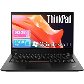 Lenovo Thinkpad T14s Laptop Computer Win 11 Pro, 14" FHD(1920x1080) Notebook, Intel Core i7-10510U Processor, 16GB RAM, 512GB SSD, Type-C, Thinkpad Laptop (Renewed) in Kuwait