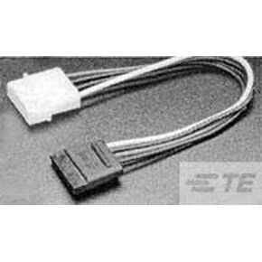 العلامة التجارية TE Connectivity/AMP، 1566279-1-10Pack، مجموعة الكابلات SATA/Power 0.15m 18AWG SATA لتشغيل 15 إلى 4 POS PL-PL Carton in Kuwait