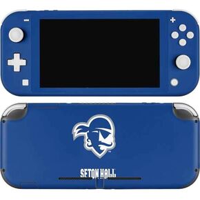 ملصق Skinit المخصص للألعاب متوافق مع Nintendo Switch Lite - تصميم أزرق مرخص رسميًا من جامعة Seton Hall in Saudi Arabia