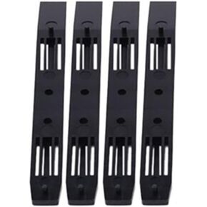 2 زوج من قضبان القرص الصلب ملحقات قفص الهيكل محرك خليج المنزلق قضبان بلاستيكية لعلبة القرص الصلب من 3.5 إلى 5.25 in Kuwait