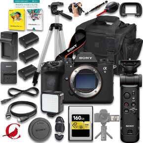 Sony a9 III Mirrorless Camera + Sony GP-VPT3 Wireless Shooting Grip + 160 GB CFexpress Type A Memory Card + 2pc Extra Battery + More (27pc Bundle) in Kuwait